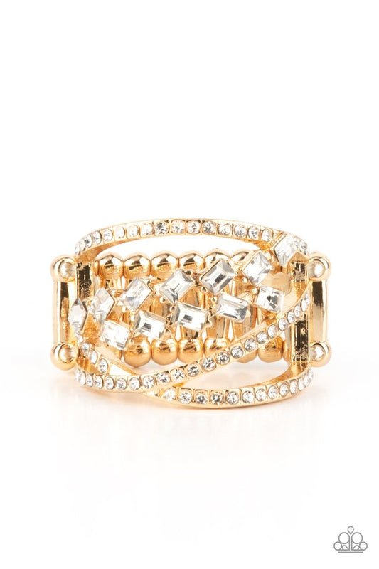​Lavishly Luminary - Gold - Paparazzi Ring Image
