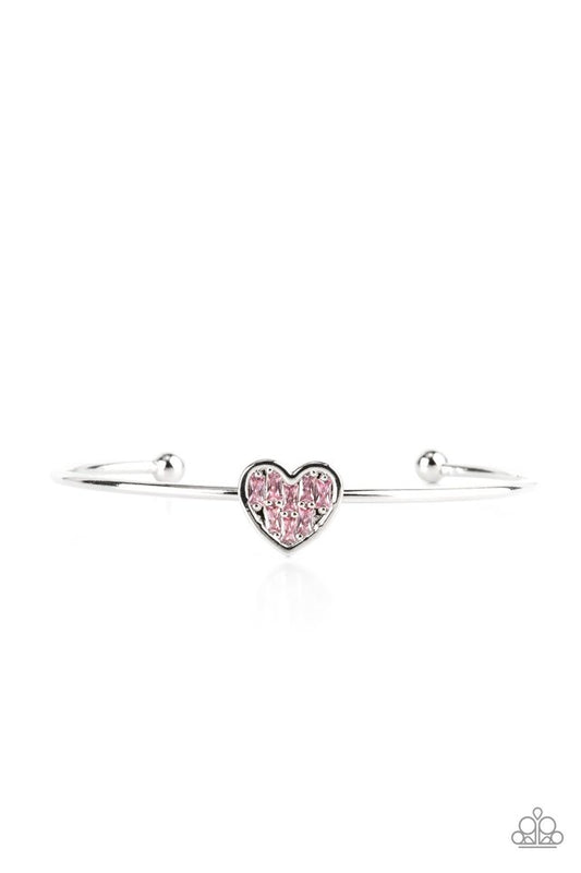 Heart of Ice - Pink - Paparazzi Bracelet Image