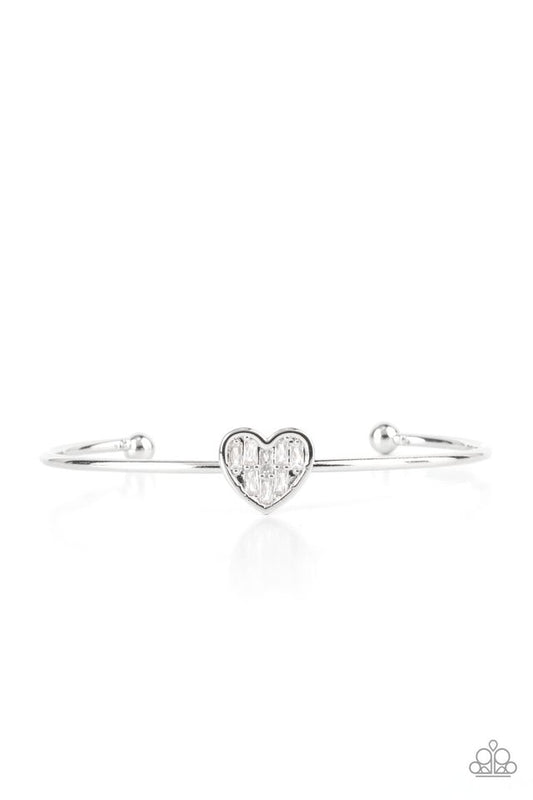 Heart of Ice - White - Paparazzi Bracelet Image