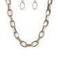 Motley In Motion - Brass - Paparazzi Necklace Image
