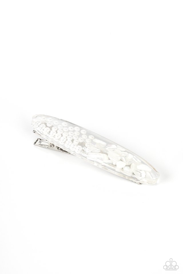 Sea Story - White - Paparazzi Hair Accessories Image