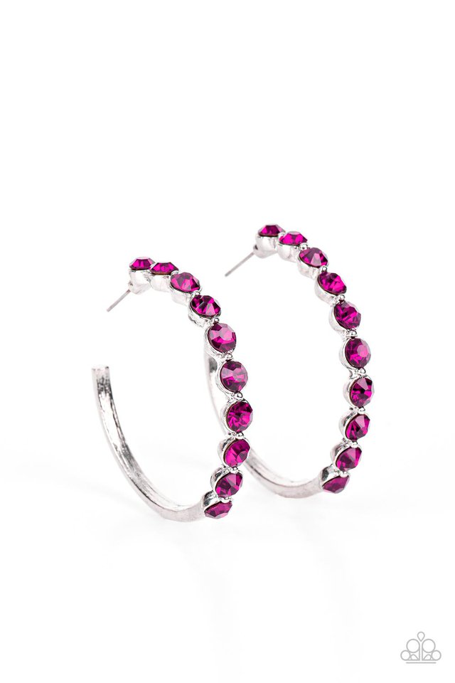 Photo Finish - Pink - Paparazzi Earring Image