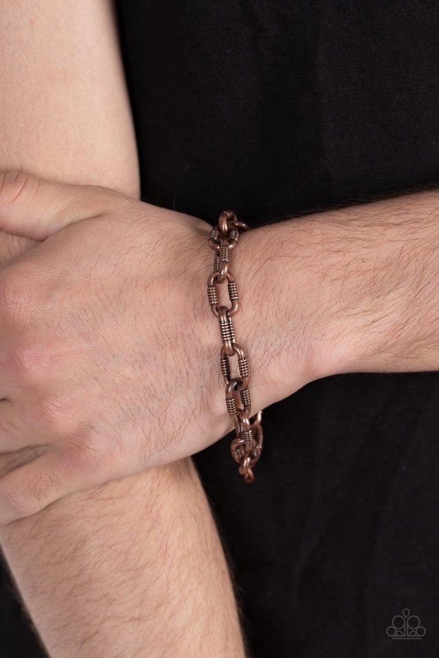 Industrial Infantry - Copper - Paparazzi Bracelet Image