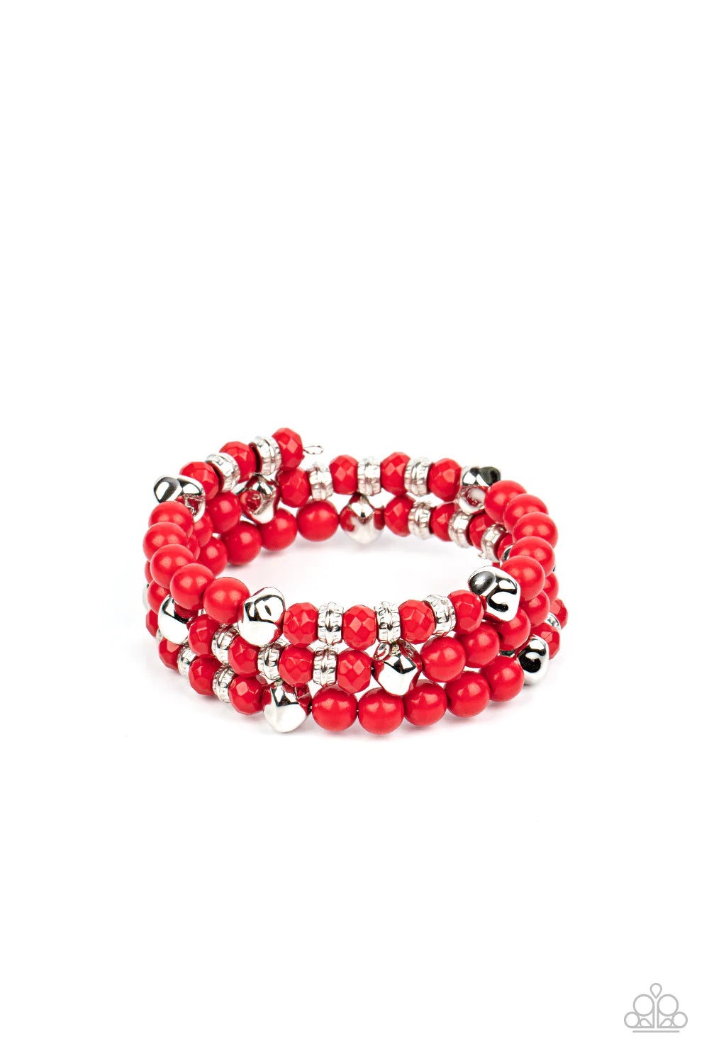 Paparazzi Bracelet ~ Vibrant Verve - Red