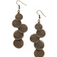 Token Gesture - Brass - Paparazzi Earring Image