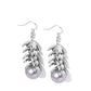 ​Ocean FROND Property - Silver - Paparazzi Earring Image