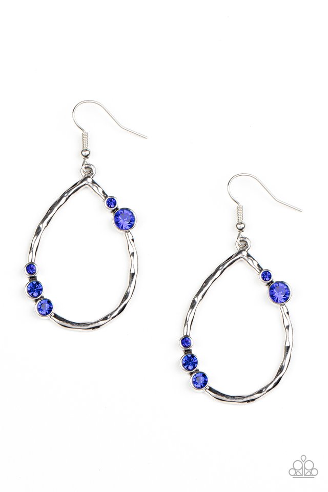 Paparazzi Earring Shop Till You DROPLET Blue Paparazzi