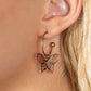 Butterfly Freestyle - Copper - Paparazzi Earring Image