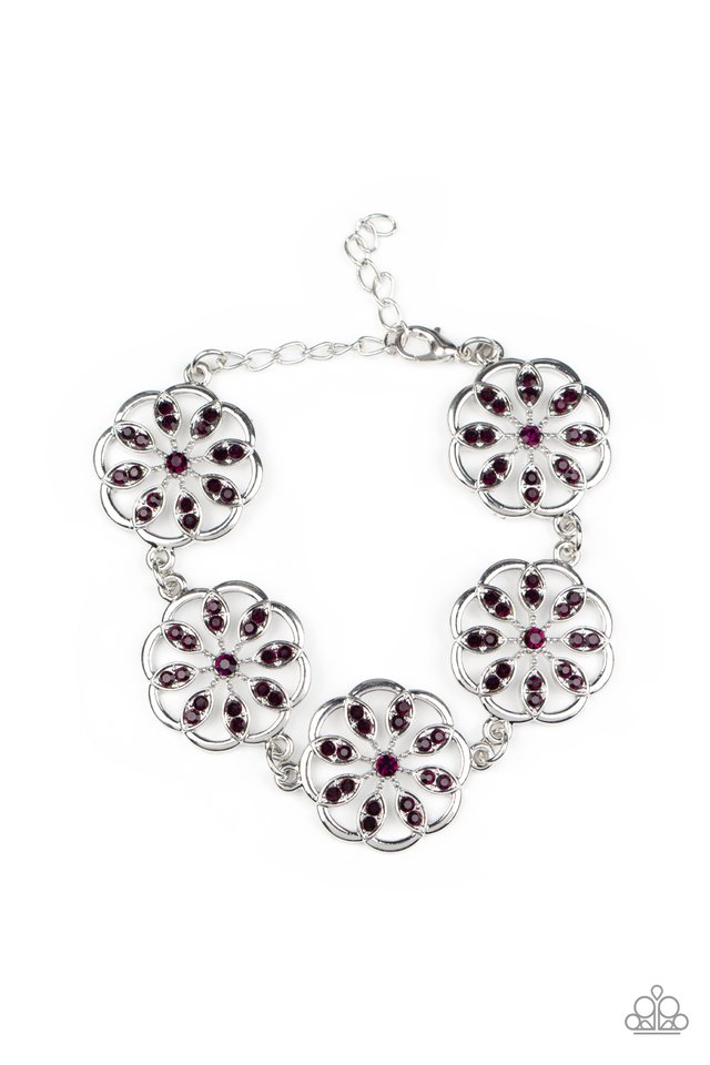 ​Blooming Bling - Purple - Paparazzi Bracelet Image