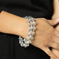 ​Eiffel Tower Tryst - White - Paparazzi Bracelet Image