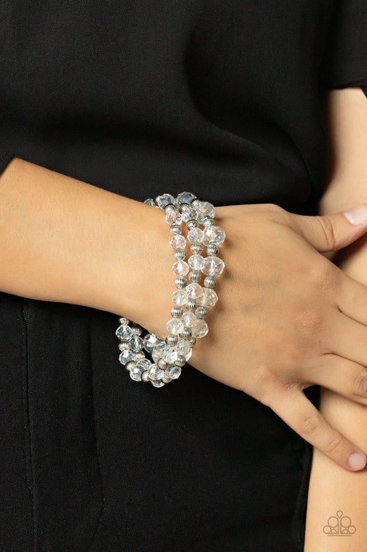 ​Eiffel Tower Tryst - White - Paparazzi Bracelet Image