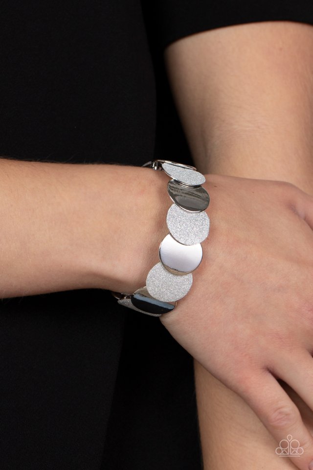 ​Demurely Disco - Silver - Paparazzi Bracelet Image