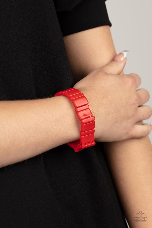 In Plain SIGHTSEER - Red - Paparazzi Bracelet Image