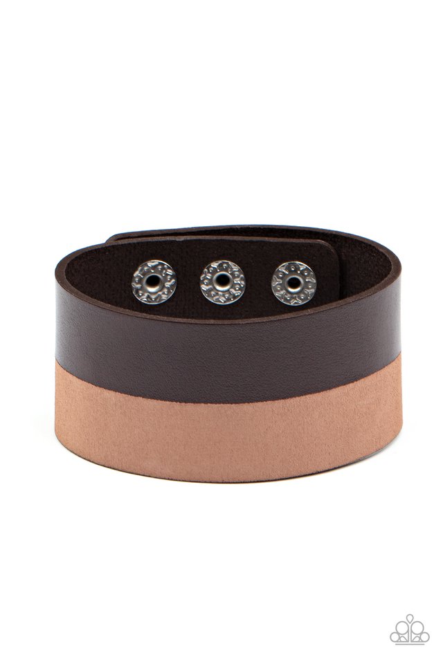 ​MOUNTAIN MAN to MOUNTAIN MAN - Brown - Paparazzi Bracelet Image