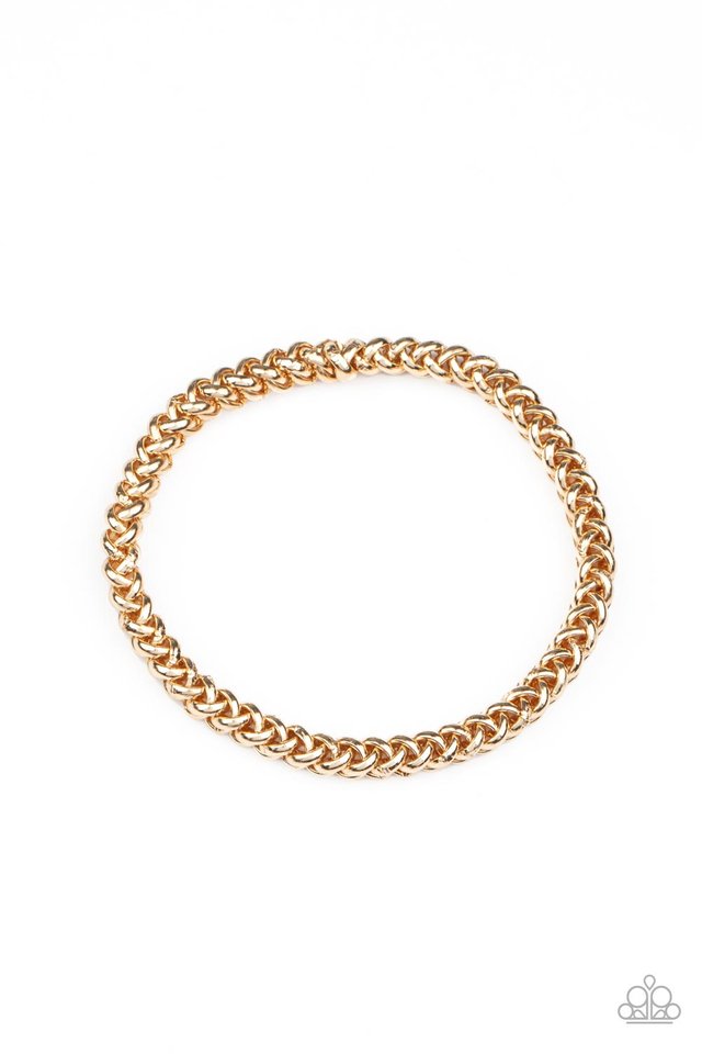 Setting The Pace - Gold - Paparazzi Bracelet Image