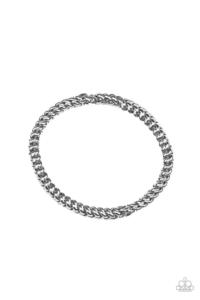 Setting The Pace - Silver - Paparazzi Bracelet Image