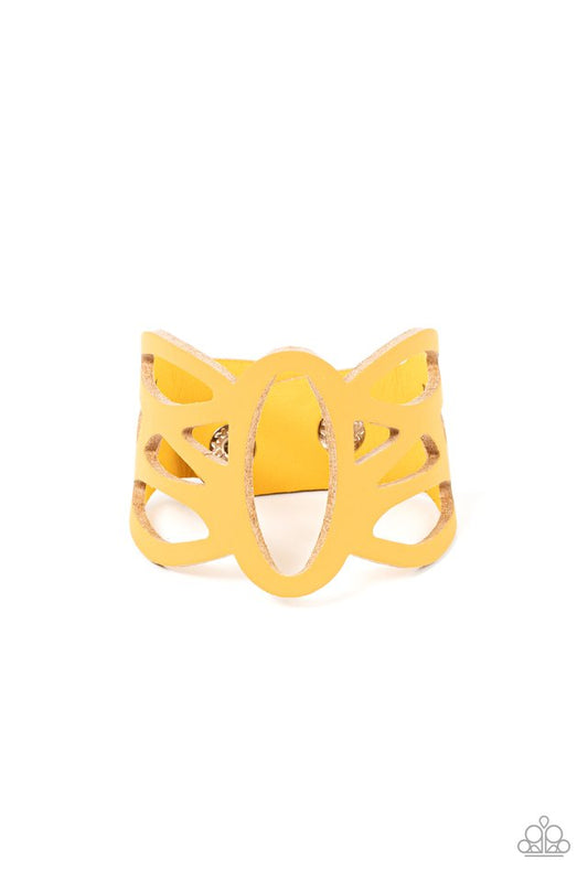 ​Rural Rodeo - Yellow - Paparazzi Bracelet Image