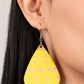 ​Zimbabwe Zoo - Yellow - Paparazzi Earring Image