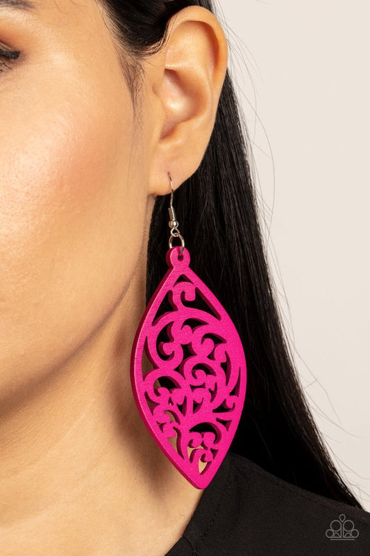 ​​Coral Garden - Pink - Paparazzi Earring Image