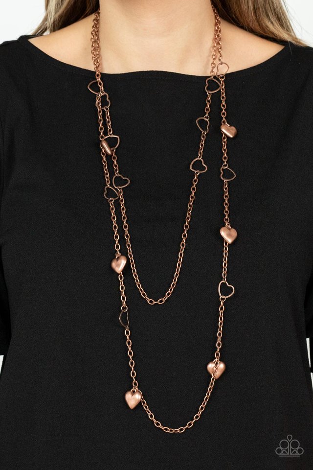 ​Chicly Cupid - Copper - Paparazzi Necklace Image