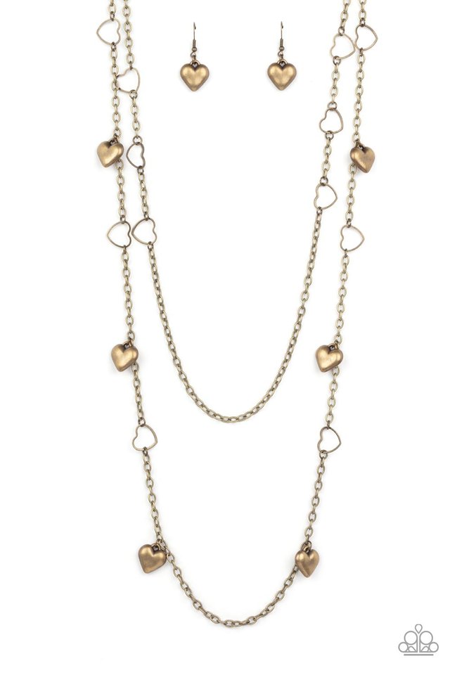 ​Chicly Cupid - Brass - Paparazzi Necklace Image