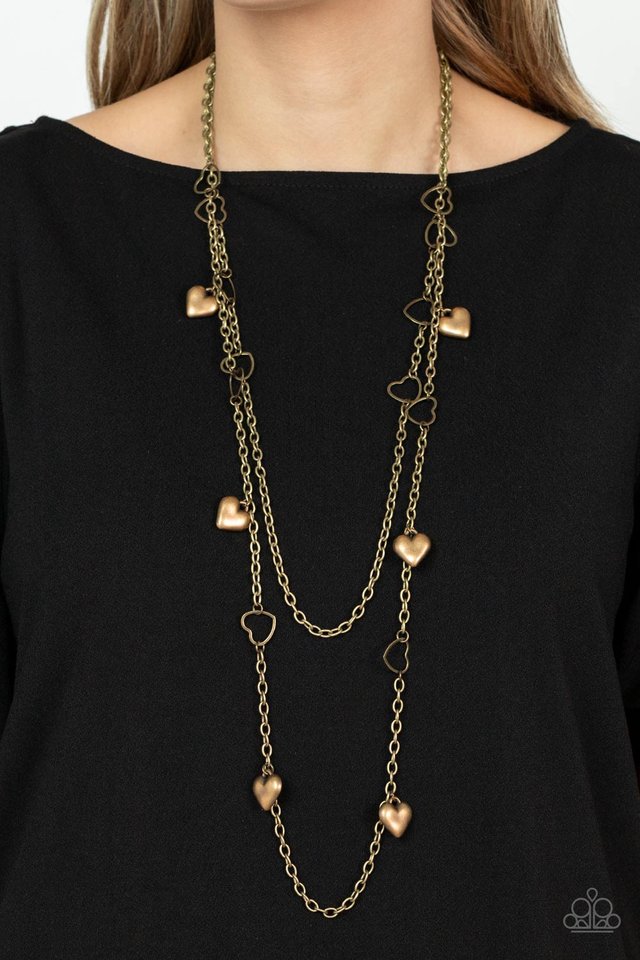 ​Chicly Cupid - Brass - Paparazzi Necklace Image