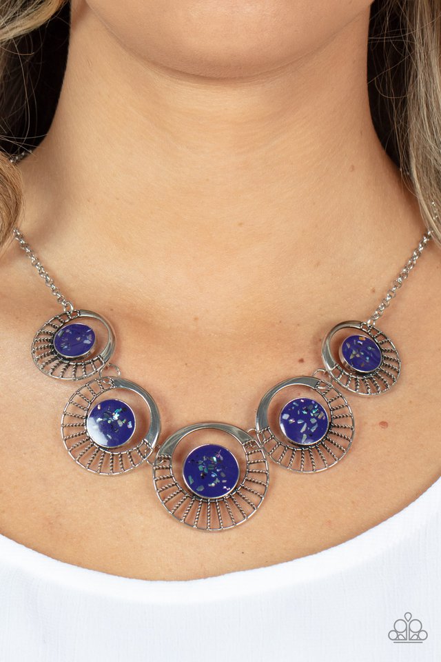 ​Elliptical Effervescence - Purple - Paparazzi Necklace Image