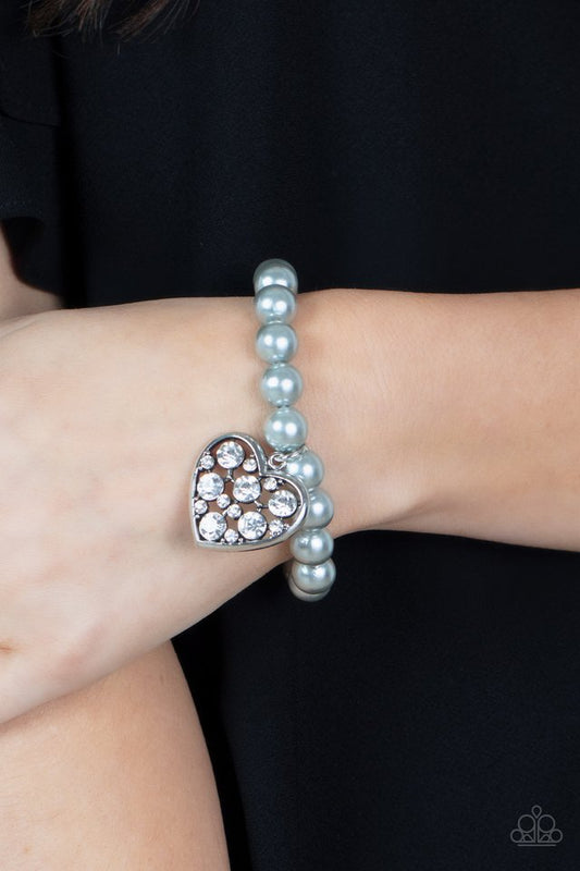 ​Cutely Crushing - Silver - Paparazzi Bracelet Image