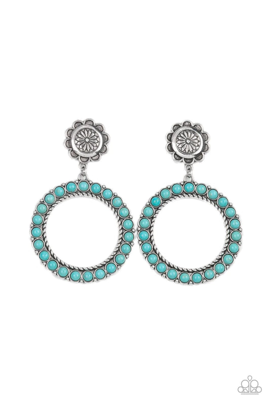 Paparazzi Earring ~ Playfully Prairie - Blue