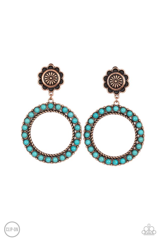 Playfully Prairie - Copper - Paparazzi Earring Image