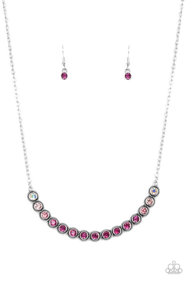 ​Throwing SHADES - Pink - Paparazzi Necklace Image