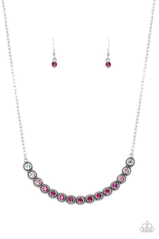 ​Throwing SHADES - Pink - Paparazzi Necklace Image