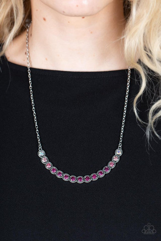 ​Throwing SHADES - Pink - Paparazzi Necklace Image