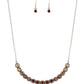 ​Throwing SHADES - Brown - Paparazzi Necklace Image