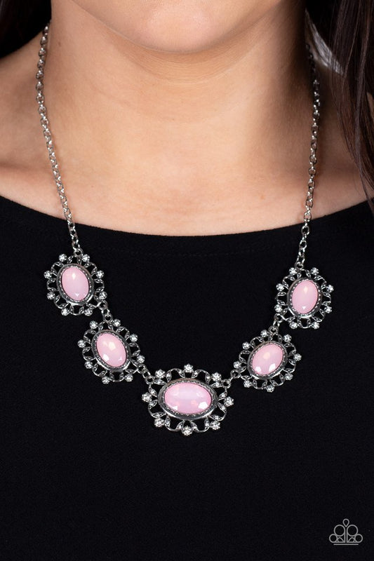 ​Meadow Wedding - Pink - Paparazzi Necklace Image