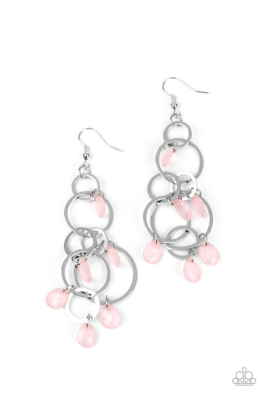 Dizzyingly Dreamy - Pink - Paparazzi Earring Image