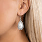 ​Effortless Elegance - White - Paparazzi Earring Image