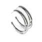 Triple Crown Couture - Silver - Paparazzi Earring Image