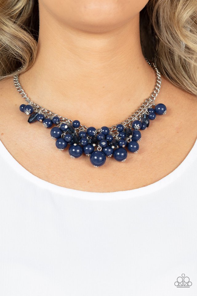 Broadway Bustle - Blue - Paparazzi Necklace Image