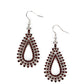 The Works - Brown - Paparazzi Earring Image