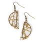 Flashdance Fashionista - Brass - Paparazzi Earring Image