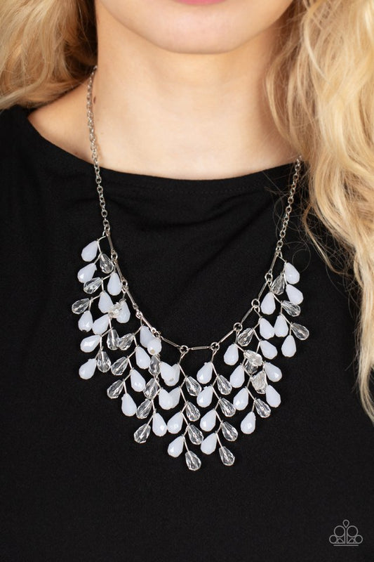 ​Garden Fairytale - White - Paparazzi Necklace Image