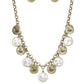 ​Spot On Sparkle - Brass - Paparazzi Necklace Image