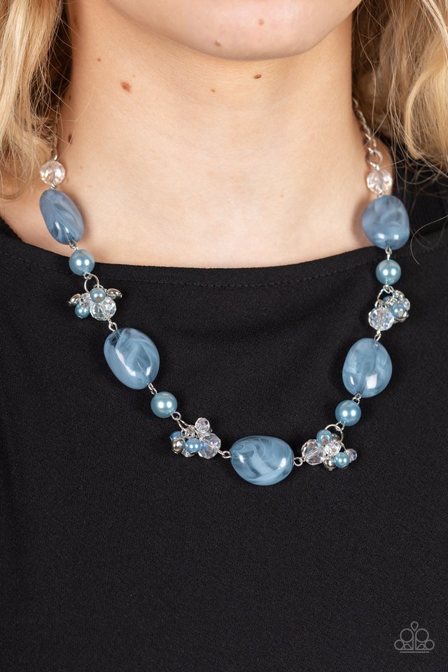 The Top TENACIOUS - Blue - Paparazzi Necklace Image