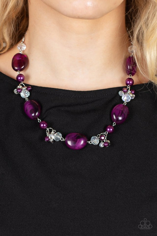 The Top TENACIOUS - Purple - Paparazzi Necklace Image