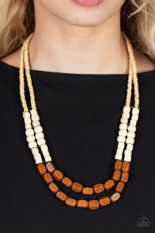 ​Bermuda Bellhop - Brown - Paparazzi Necklace Image