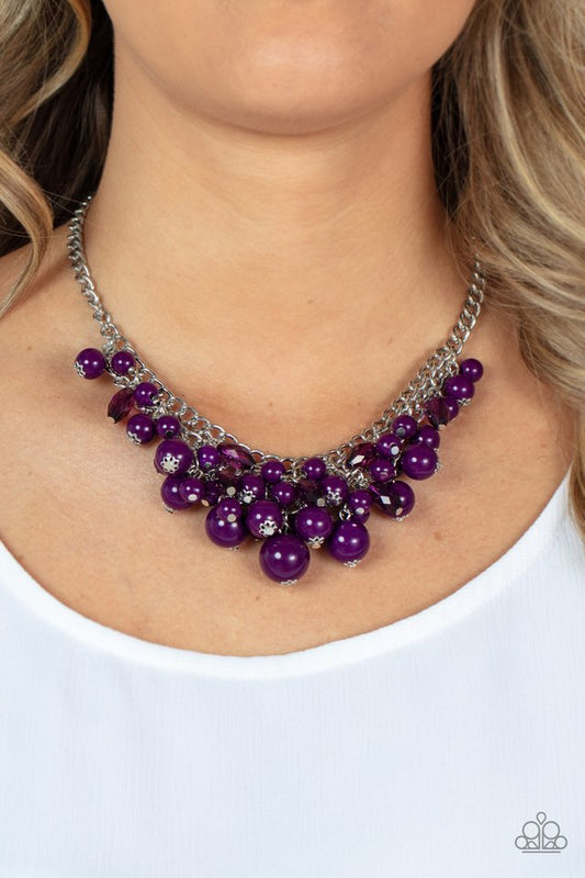 Broadway Bustle - Purple - Paparazzi Necklace Image