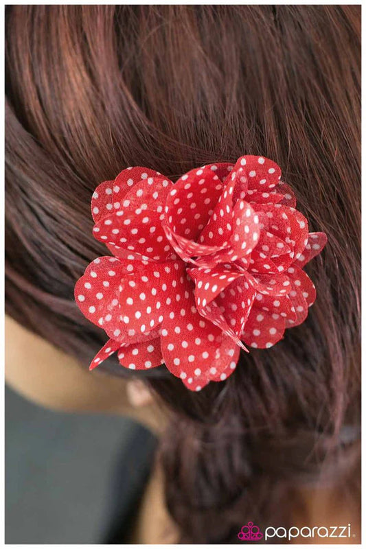 Accesorios para el cabello Paparazzi ~ Trabaja duro, diviértete duro - Rojo