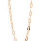 Urban Quarterback - Gold - Paparazzi Necklace Image