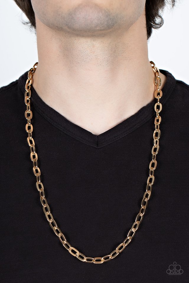 Interference - Gold - Paparazzi Necklace Image